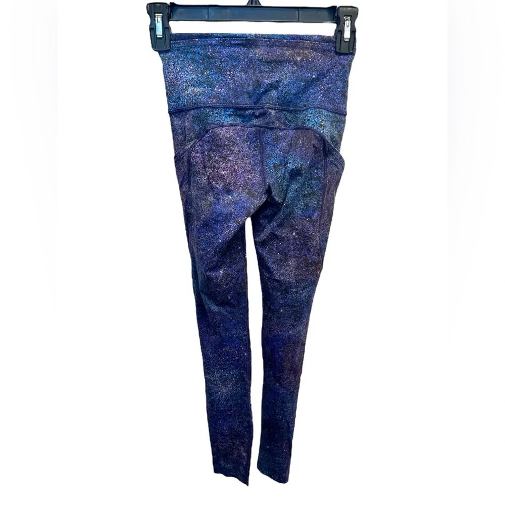 Lululemon Fast and Free Tight Nulux Polar Lights Blue Multi Galaxy leggings - Picture 5 of 7